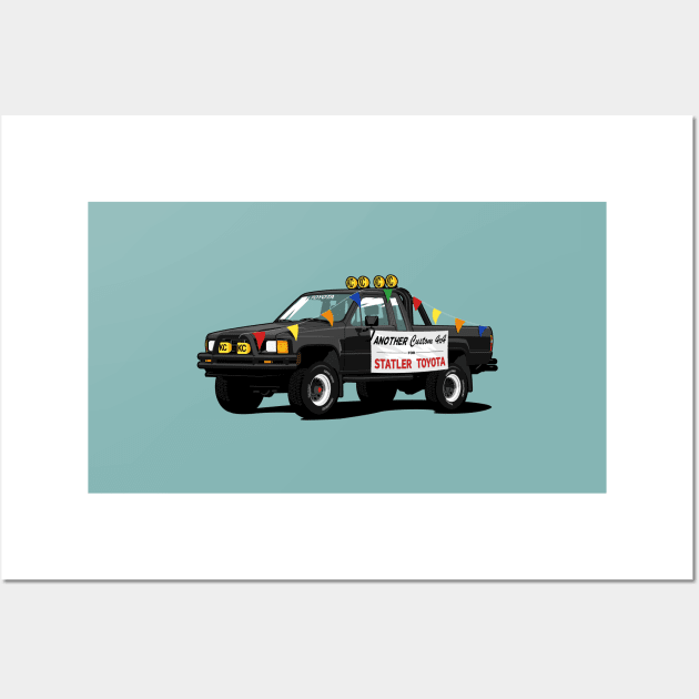 Toyota 4x4 Hilux BTTF Wall Art by motordoodles